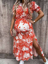 Load image into Gallery viewer, Maternity Fashion V-neck Printed Dress
