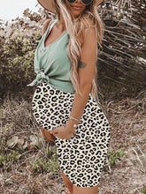 Load image into Gallery viewer, Leopard Print Two-Piece Maternity Dress
