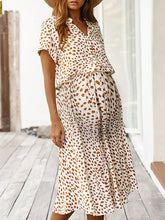 Load image into Gallery viewer, Maternity Wear Fashion Casual Loose Waist Polka Dot Dress
