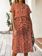 Load image into Gallery viewer, Maternity Wear Fashion Casual Loose Waist Polka Dot Dress
