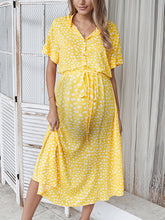 Load image into Gallery viewer, Maternity Wear Fashion Casual Loose Waist Polka Dot Dress
