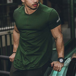 Men's Round Neck Solid Color Short Sleeves