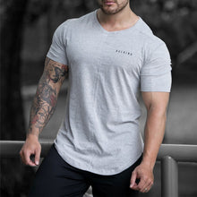 Load image into Gallery viewer, Men&#39;s Round Neck Solid Color Short Sleeves
