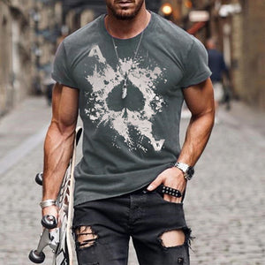 Men's Casual Printed Crew Neck T-shirts