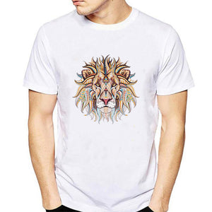 Fashion Printed Men's Round Neck T-shirt