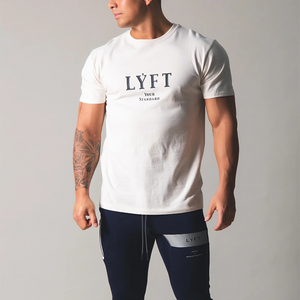 Men's round neck trendy cotton T-shirt