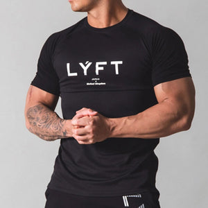 Men's Summer Printed Sports Fitness Short-sleeved T-shirts