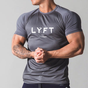 Men's Summer Printed Sports Fitness Short-sleeved T-shirts