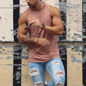 Summer Men's Casual Solid Color Vest