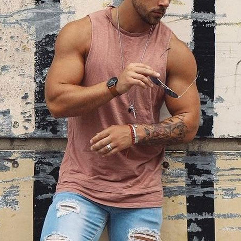 Summer Men's Casual Solid Color Vest