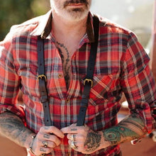 Load image into Gallery viewer, Striped Slim Multicolor Lapel Men&#39;s Shirt
