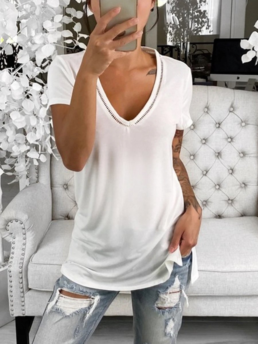 Cotton Elastic And Comfortable Round Neck Maternty Top