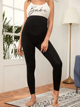 Load image into Gallery viewer, High Waist Elastic Nine Points Maternity Leggings
