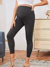 Load image into Gallery viewer, High Waist Elastic Nine Points Maternity Leggings
