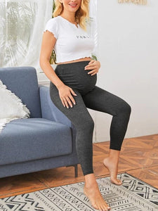 High Waist Elastic Nine Points Maternity Leggings