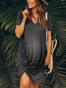 Maternity Wear Fashion Casual Solid Color Dress